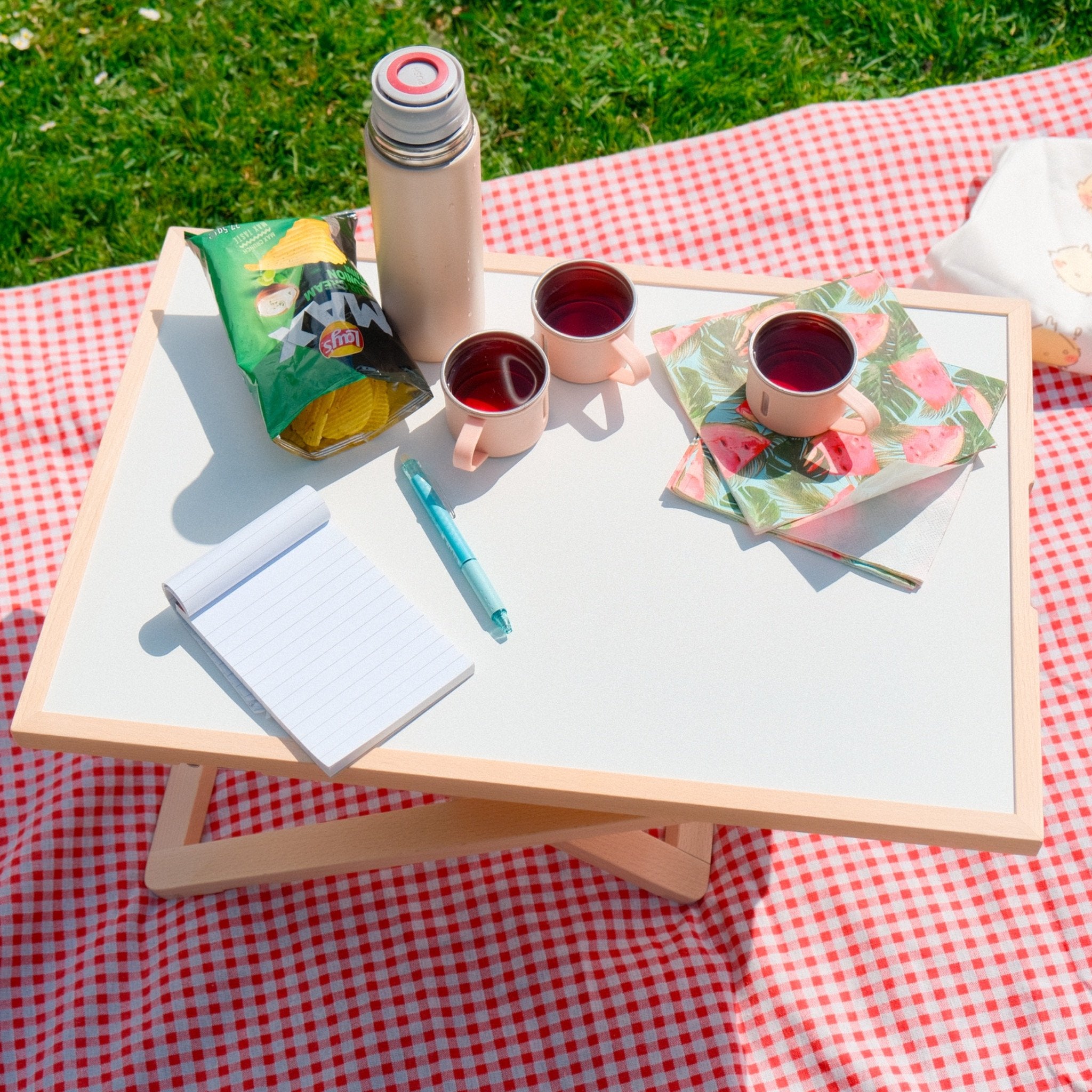Freedesk Desk Riser Light Compact picnic picture.