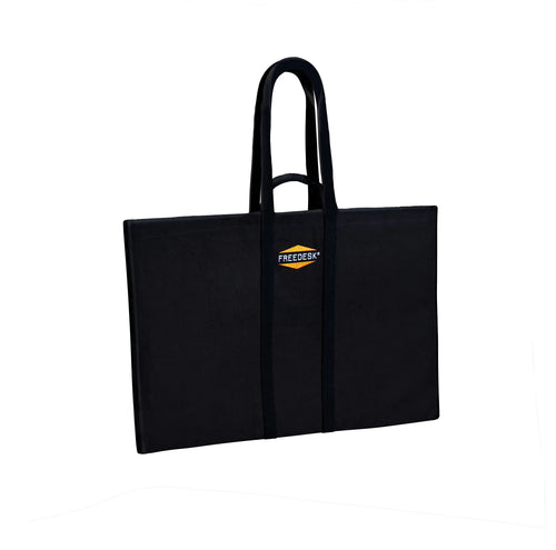 Freedesk Carrying Case Compact in black, designed for easy and secure transport of the Freedesk Desk Riser.