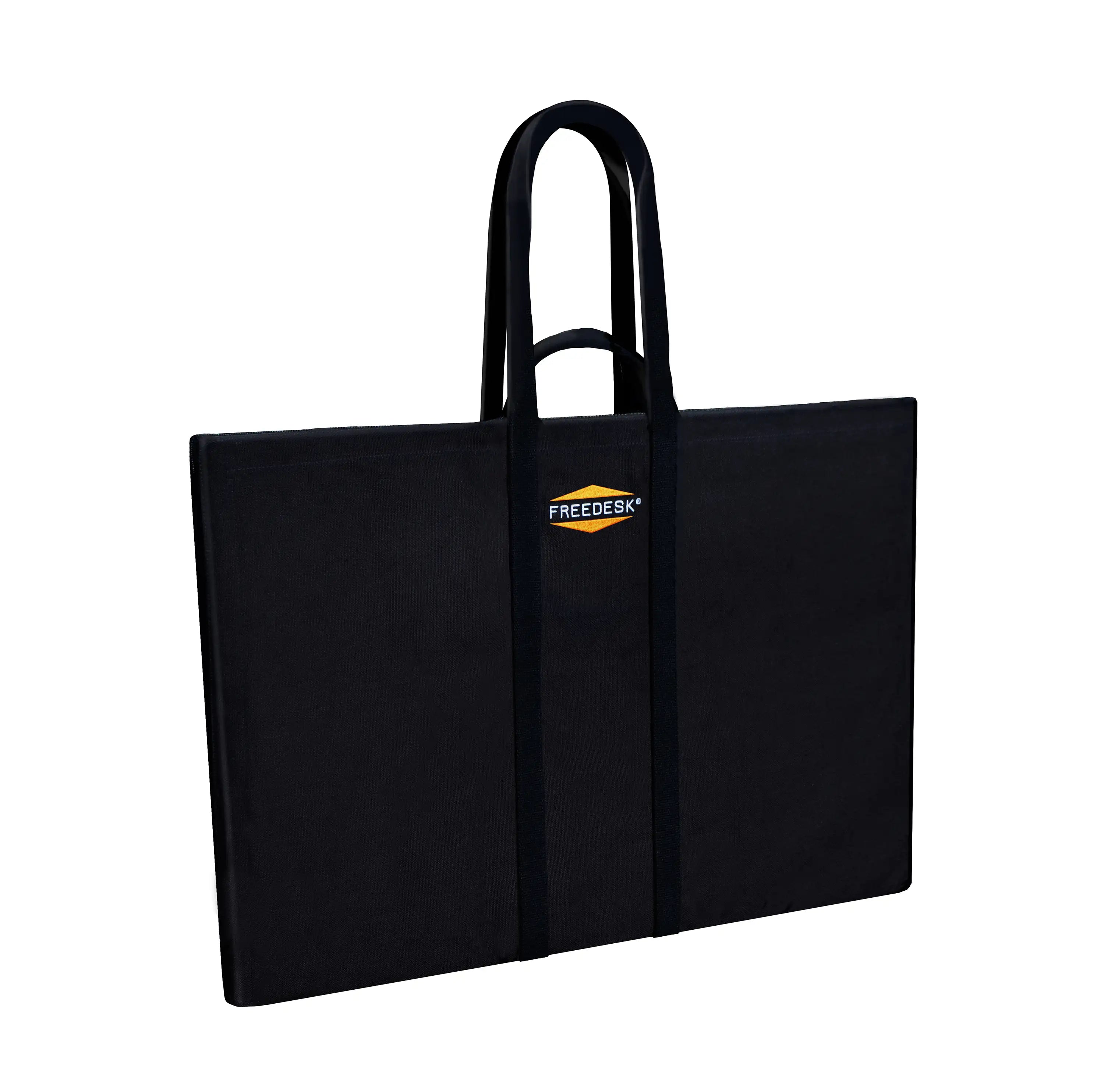 Freedesk Carrying Case Large in black, designed for secure and convenient transport of the Freedesk Desk Riser.