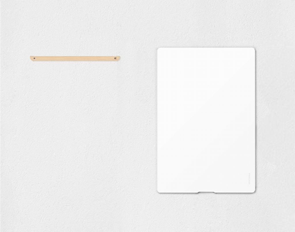 Freedesk Wall Mount for Desk Riser, securely installed on a wall for convenient storage and space-saving organization.