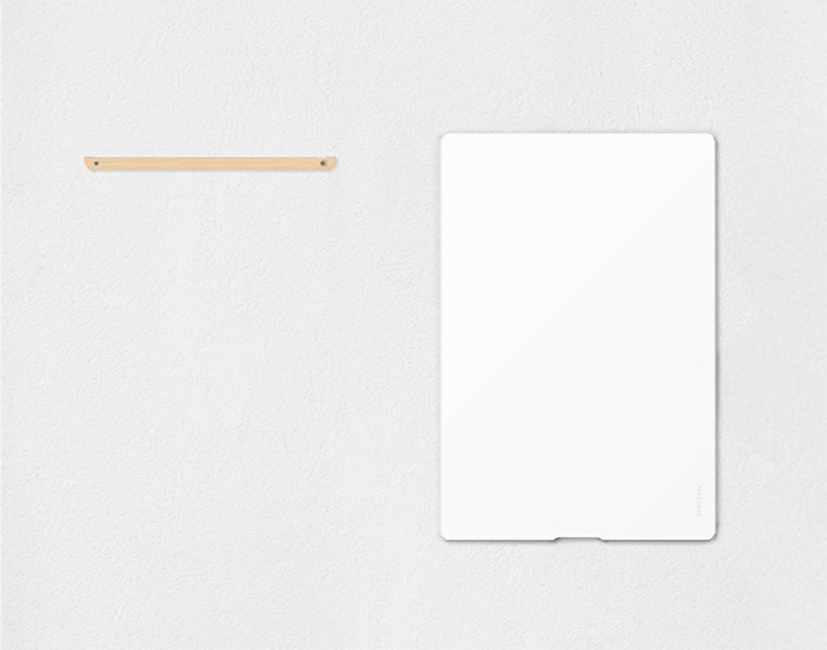 Freedesk Wall Mount for Desk Riser, securely installed on a wall for convenient storage and space-saving organization.